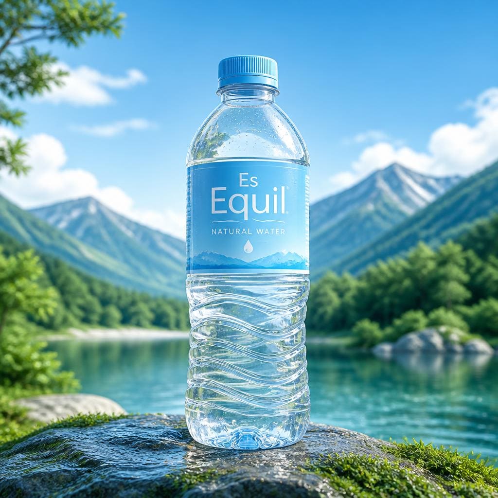 Equil Natural Water Te Sate ukuran 330ml sebagai pilihan air mineral premium